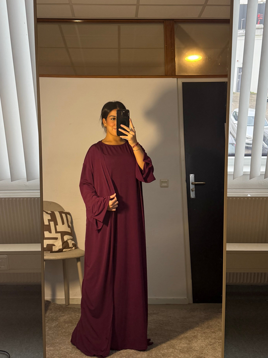 Twinset dress bordeauxrood