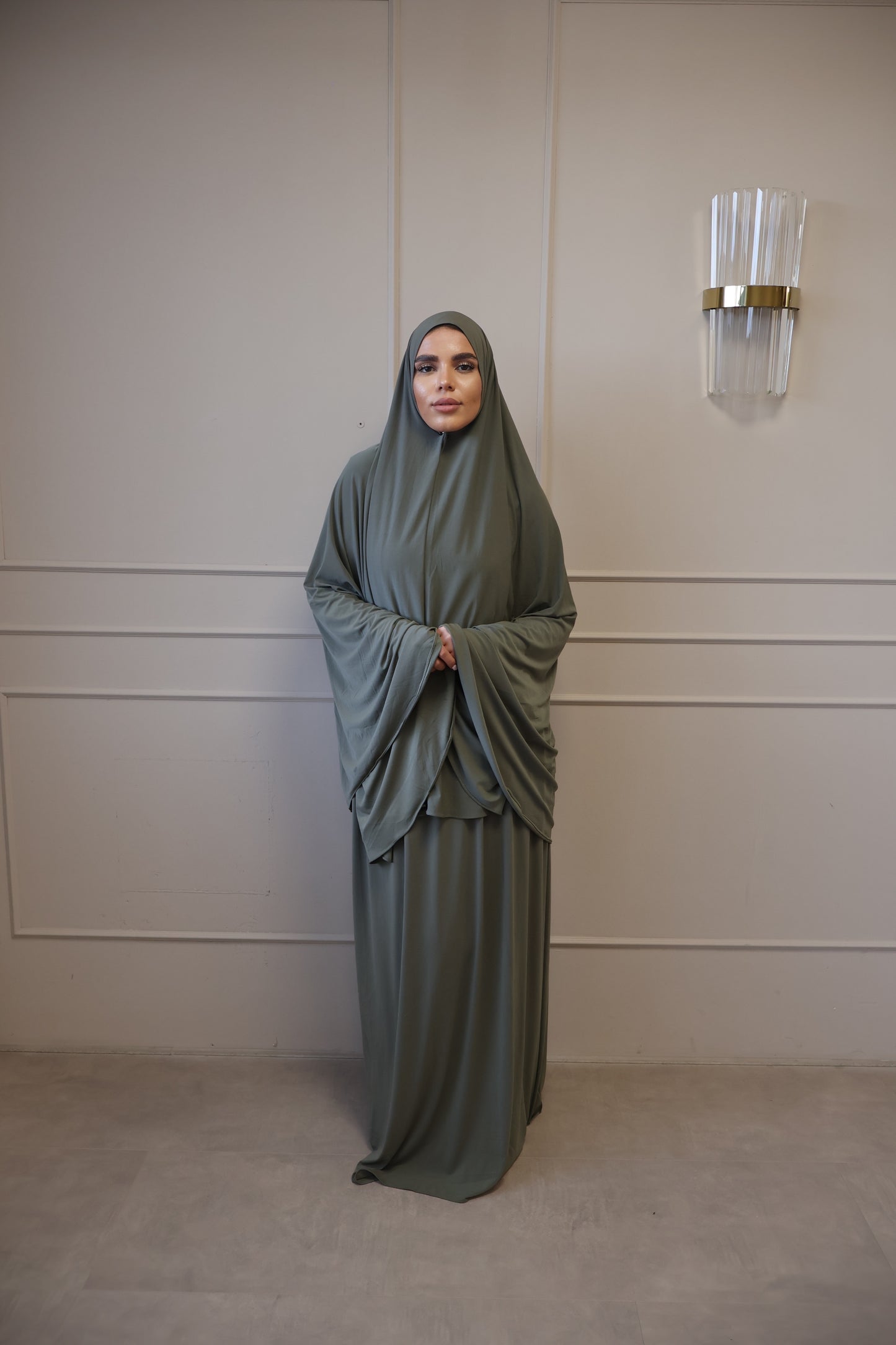Premium jersey khimaar green