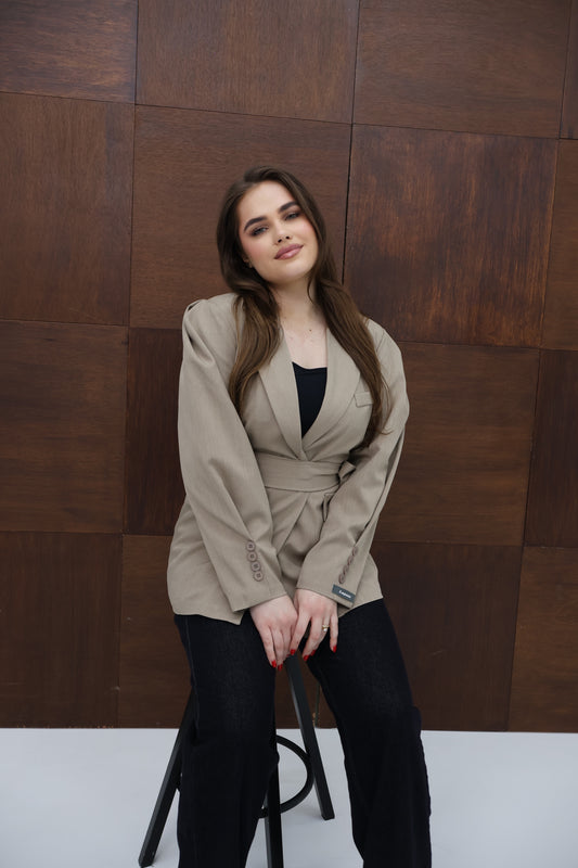 blazer light brown
