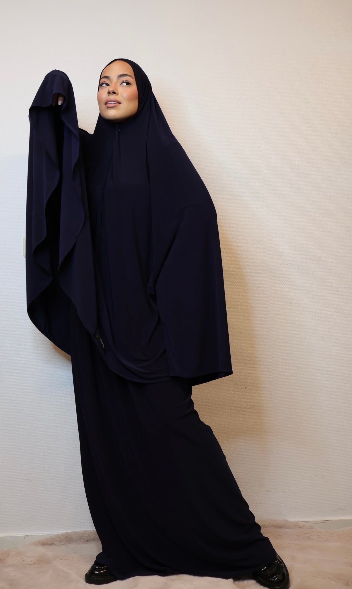 Premium jersey khimaar dark blue