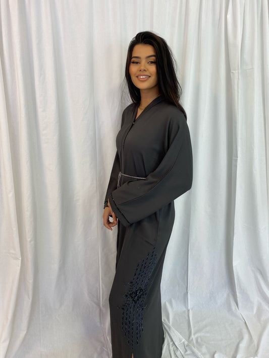 Exclusive Abaya dark gray