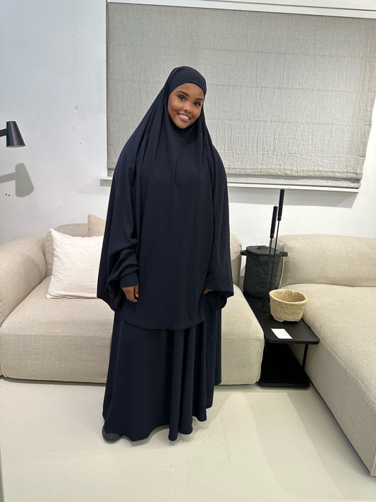 Khimaar set dark blue