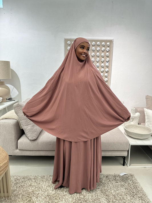 Khimaar set pink